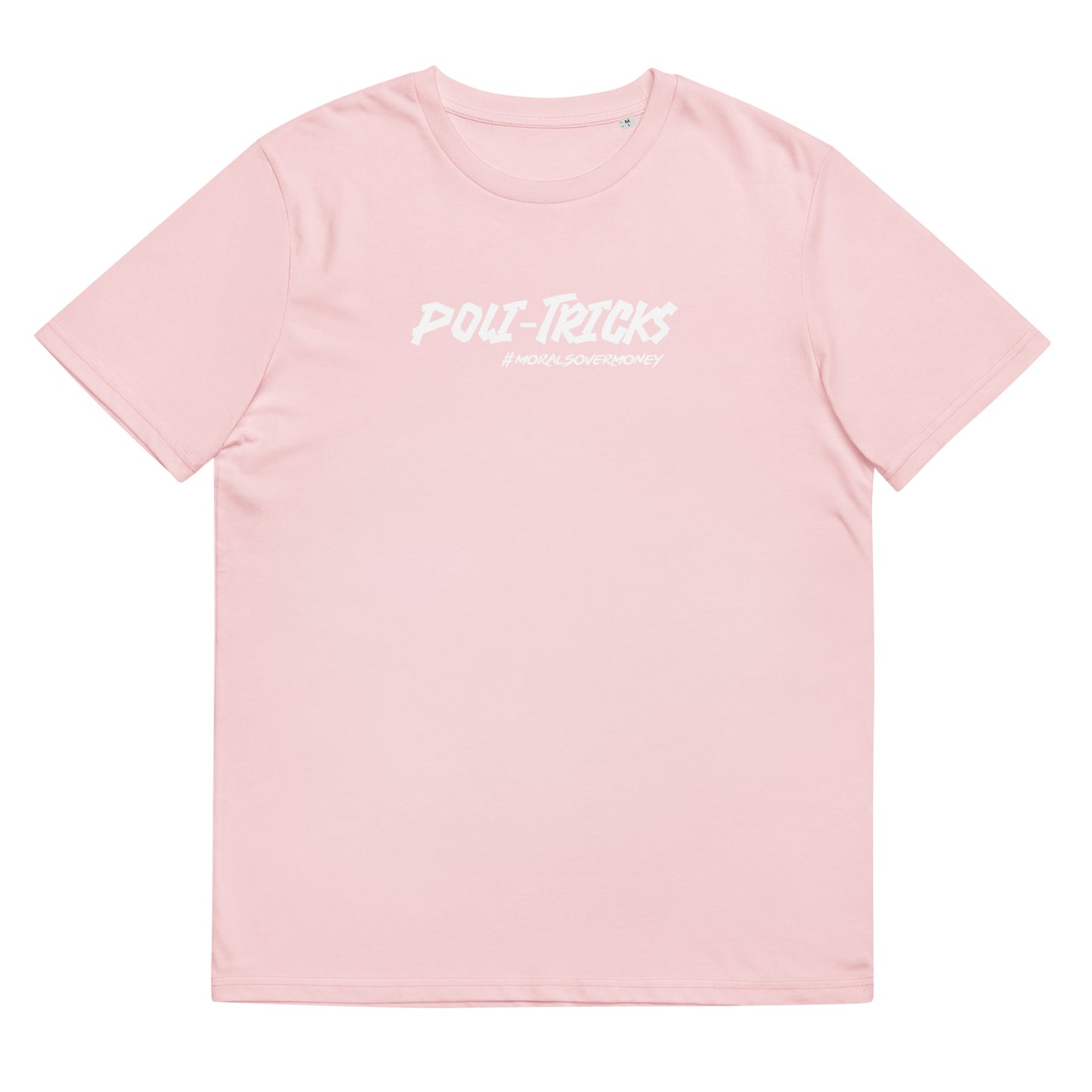 100% Organic Cotton 'Poli-Tricks' Eco Tee - White Logo
