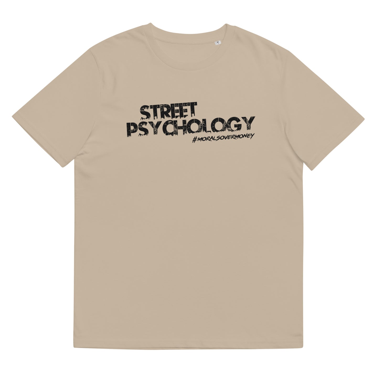 100% Organic Cotton 'Street Psychology' Eco Tee - Black Logo