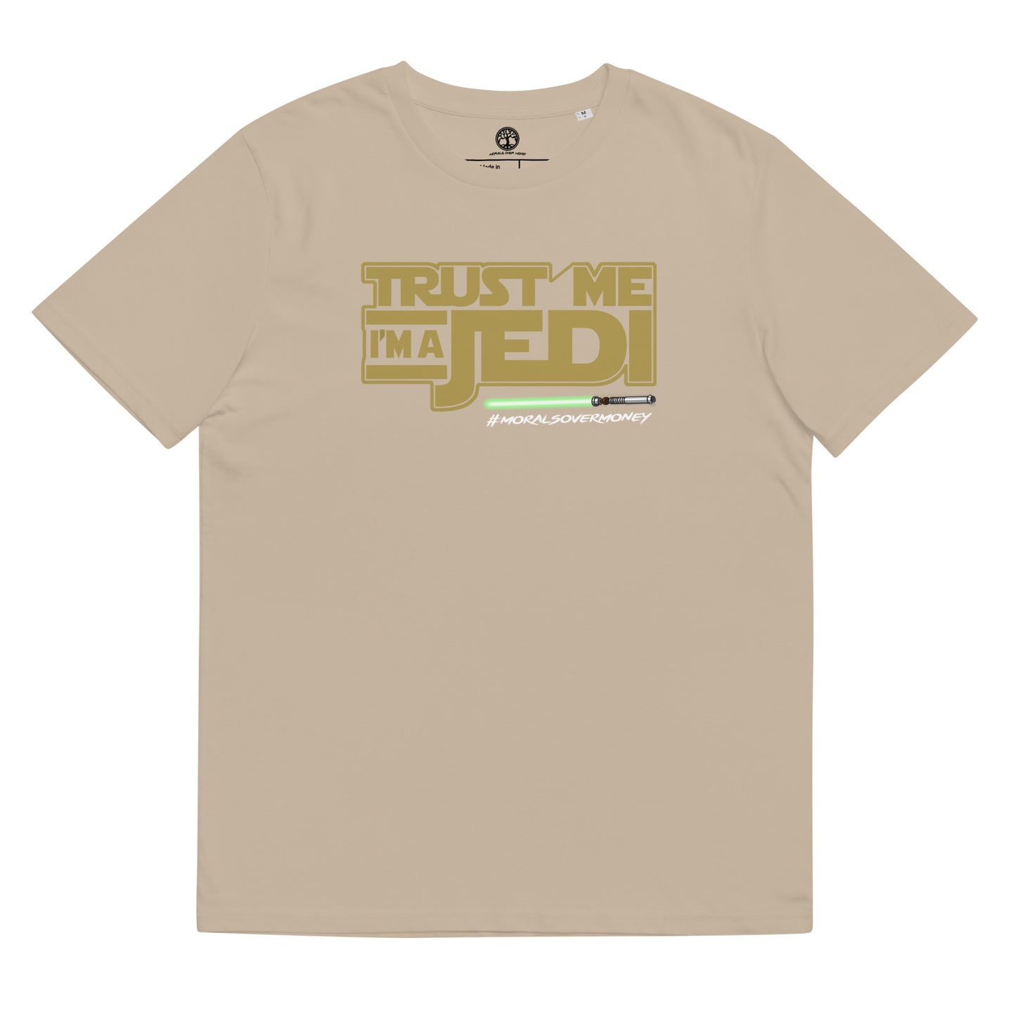 100% Organic Cotton 'Trust Me I'm A Jedi' Eco Tee - White Logo