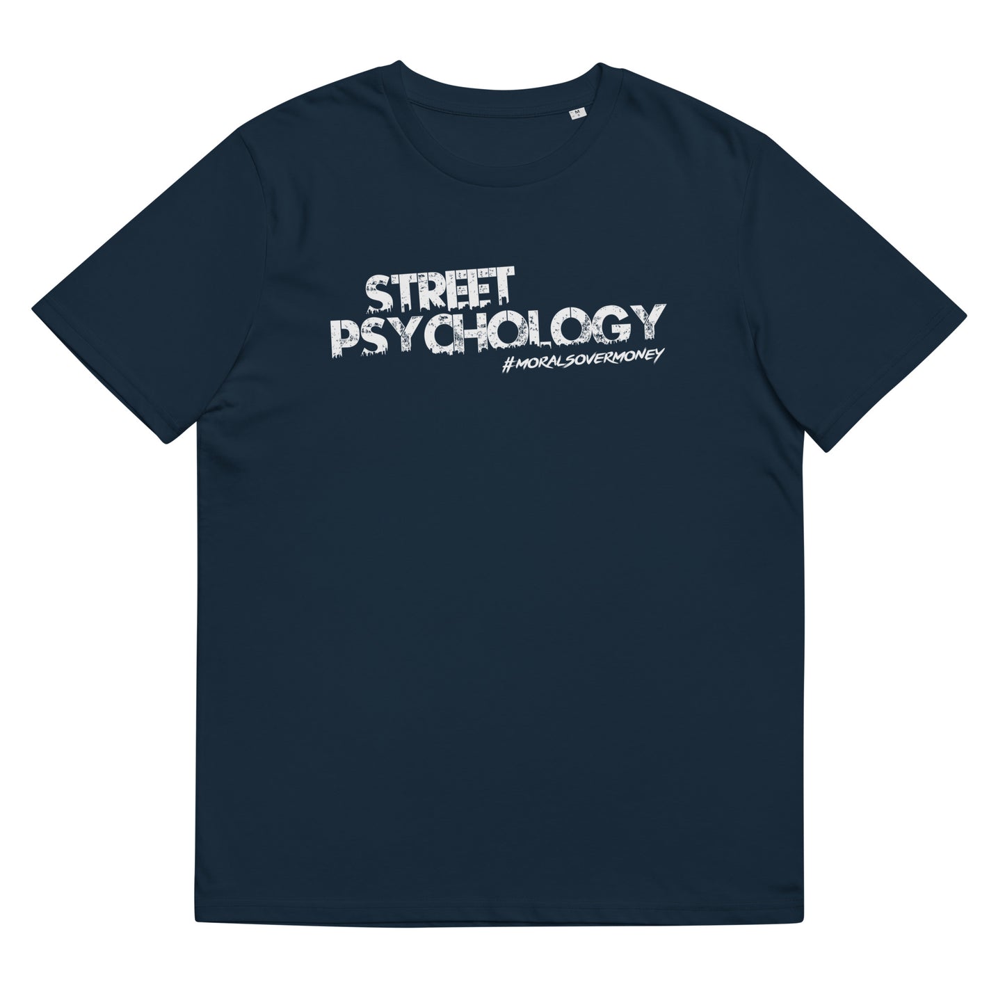 100% Organic Cotton 'Street Psychology' Eco Tee - White Logo