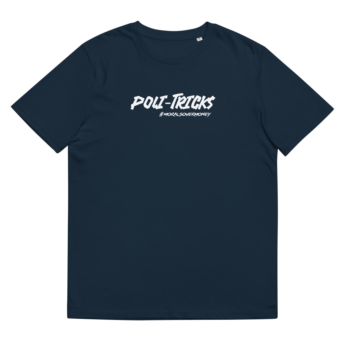 100% Organic Cotton 'Poli-Tricks' Eco Tee - White Logo