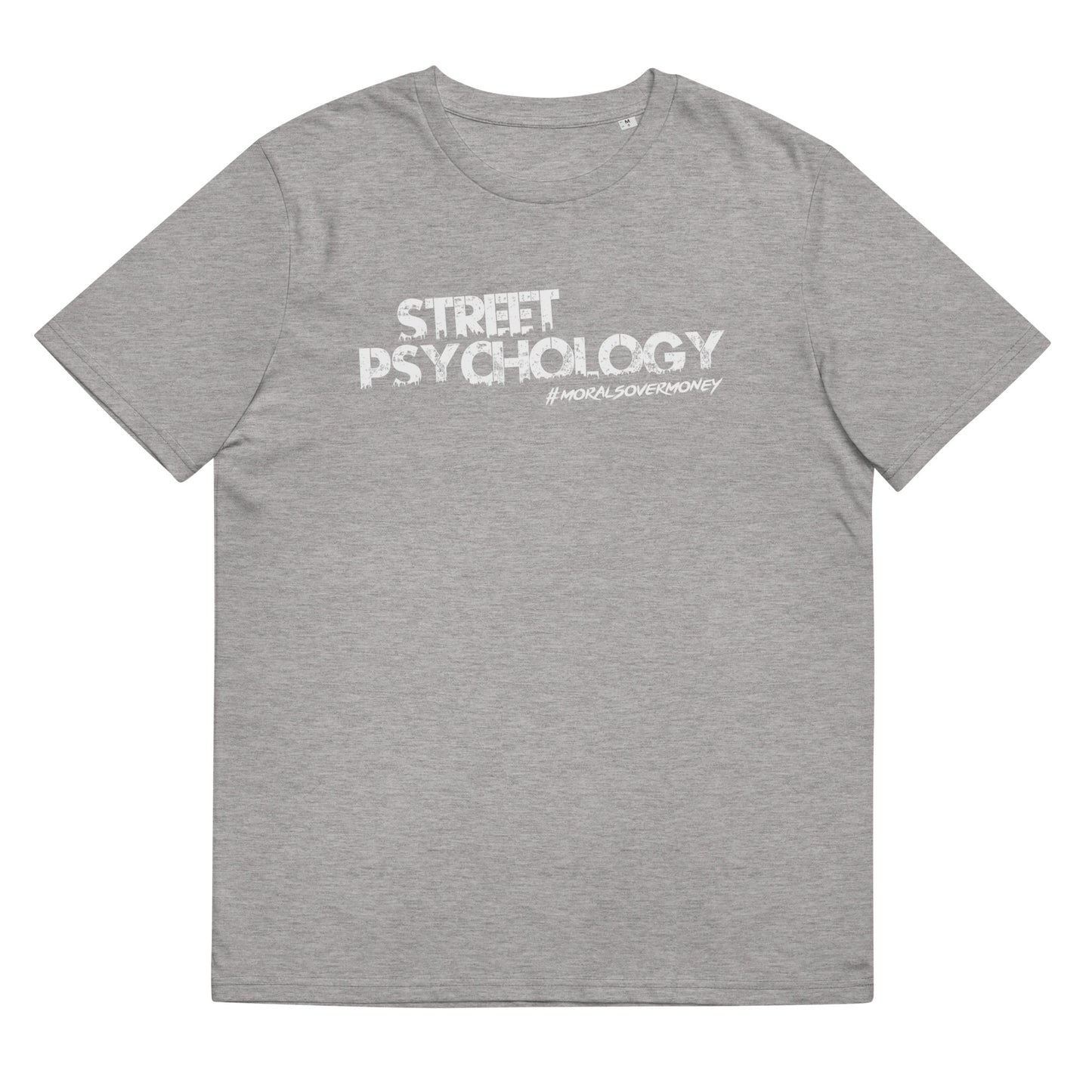 100% Organic Cotton 'Street Psychology' Eco Tee - White Logo