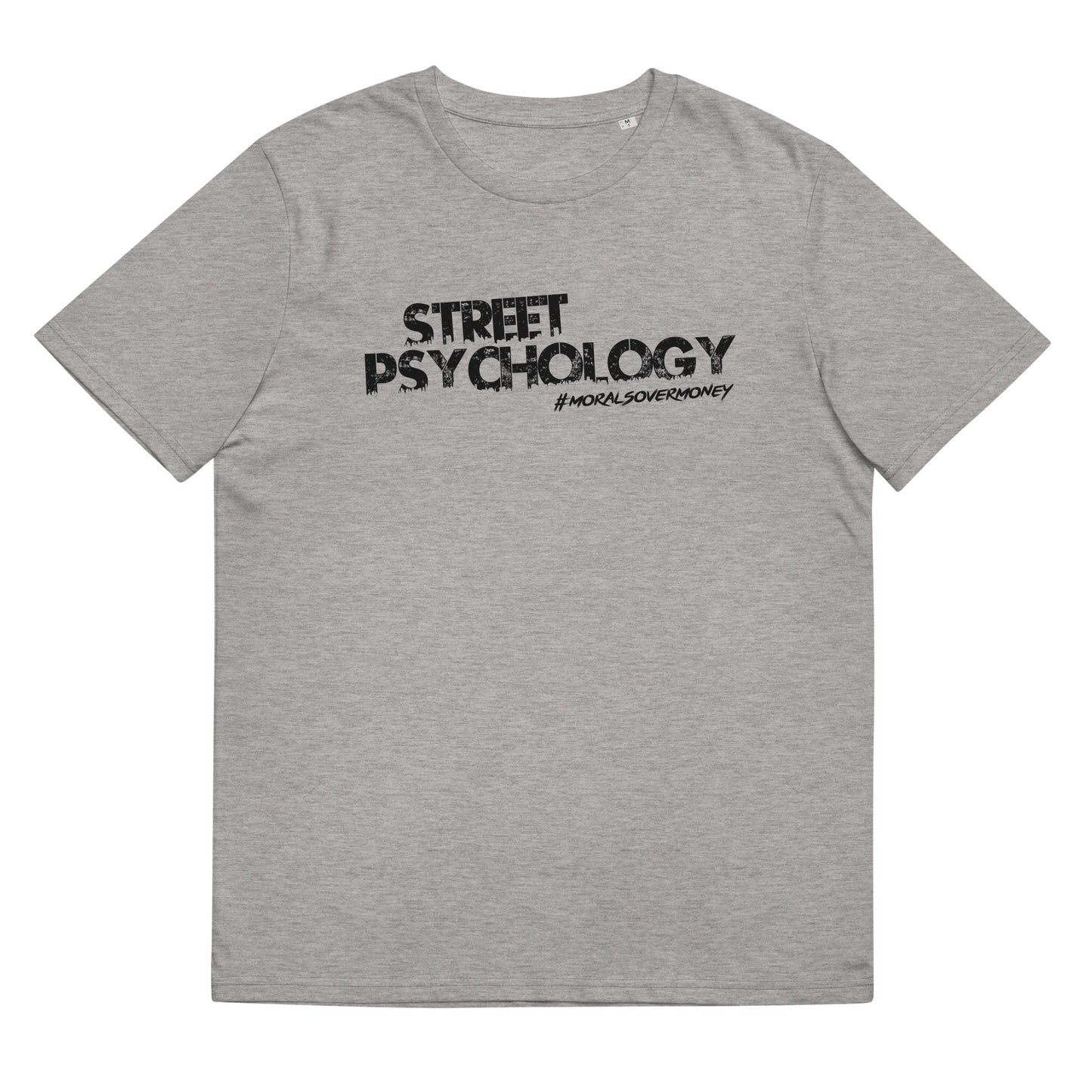 100% Organic Cotton 'Street Psychology' Eco Tee - Black Logo