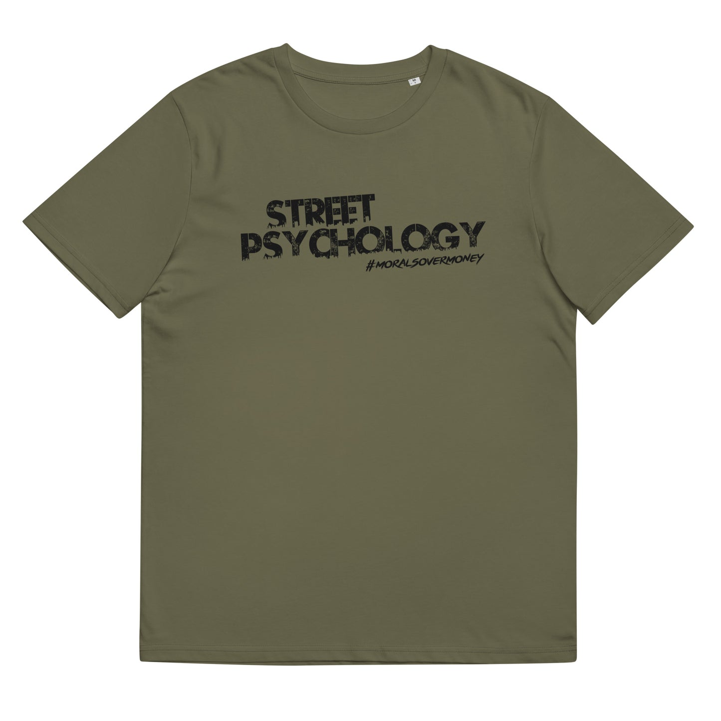 100% Organic Cotton 'Street Psychology' Eco Tee - Black Logo