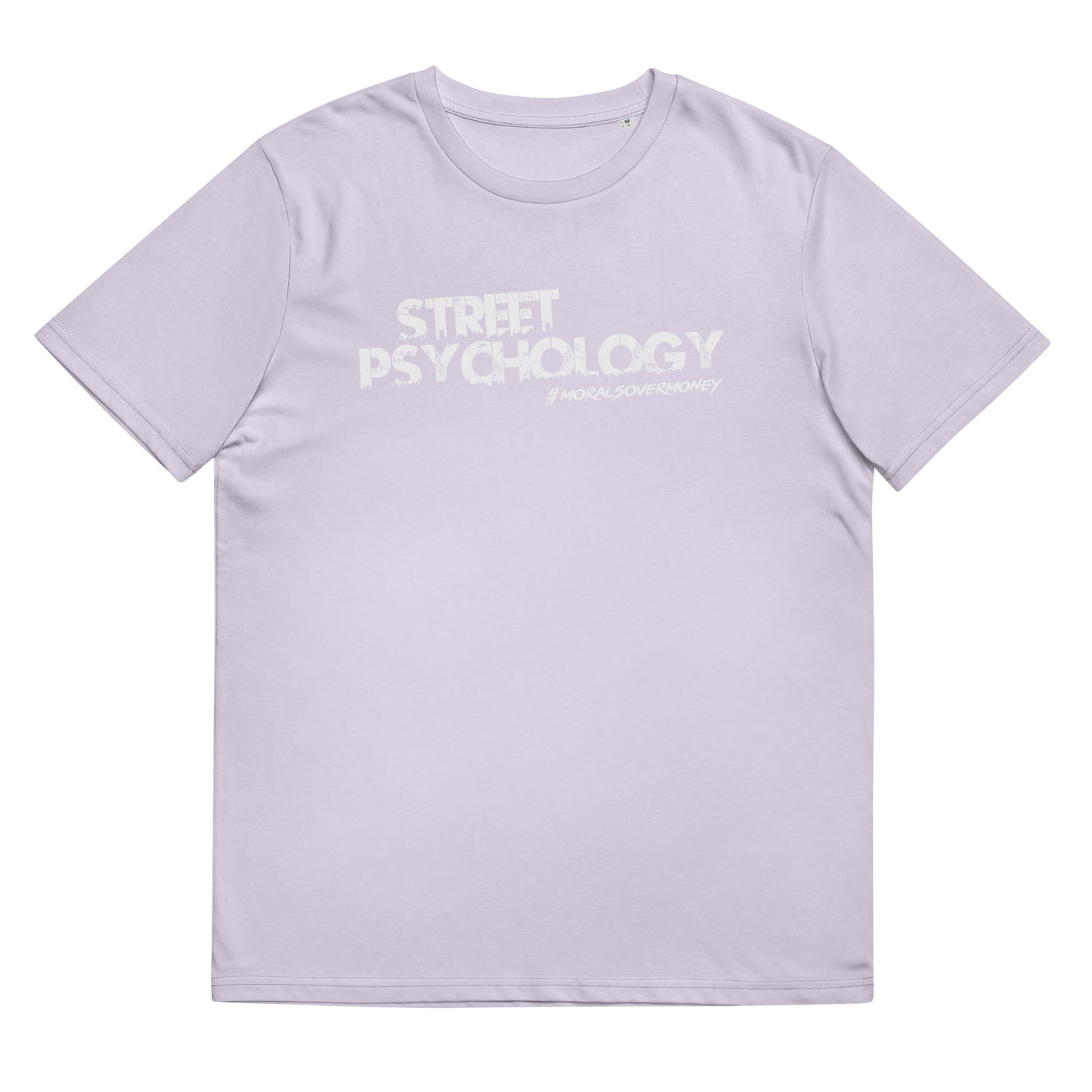 100% Organic Cotton 'Street Psychology' Eco Tee - White Logo