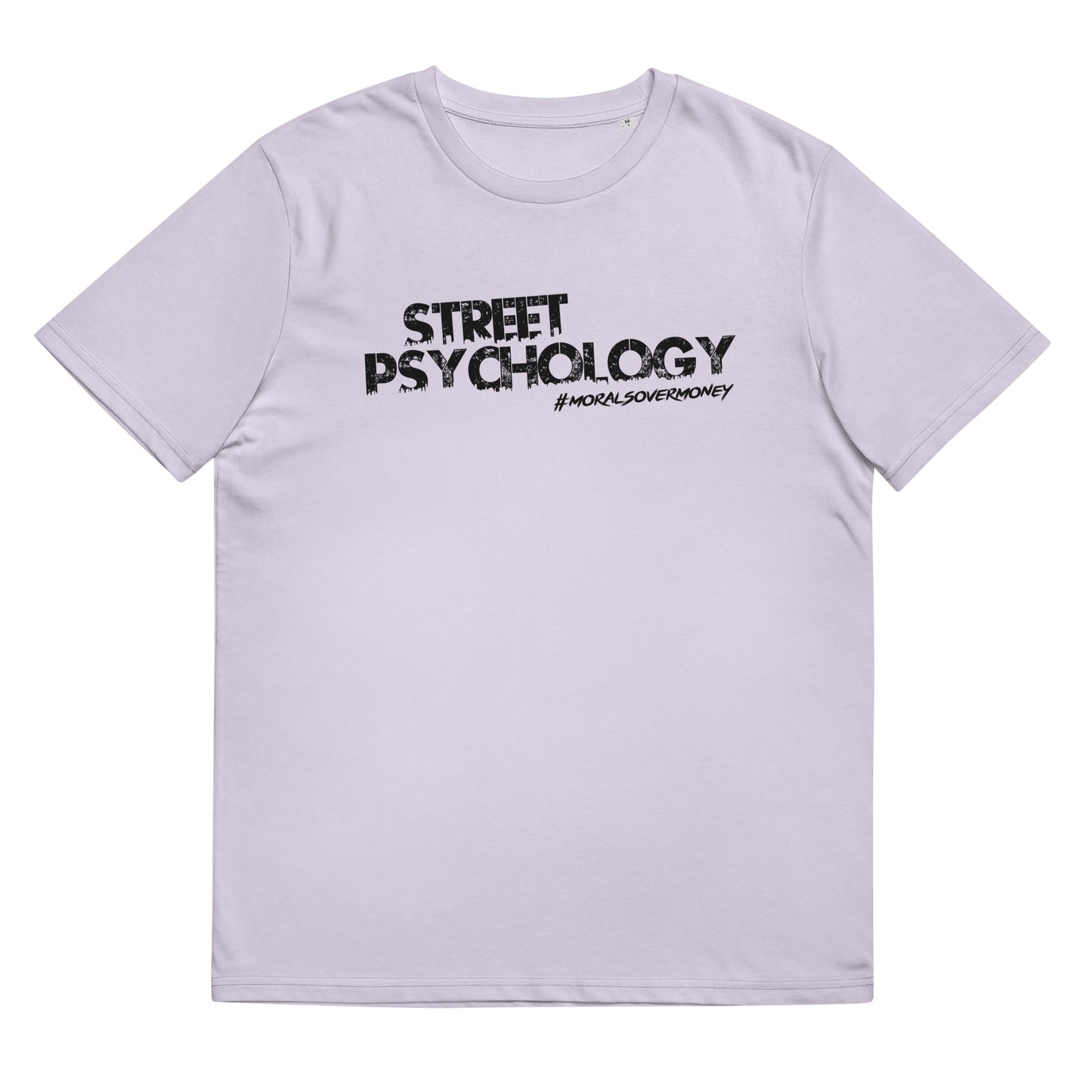 100% Organic Cotton 'Street Psychology' Eco Tee - Black Logo