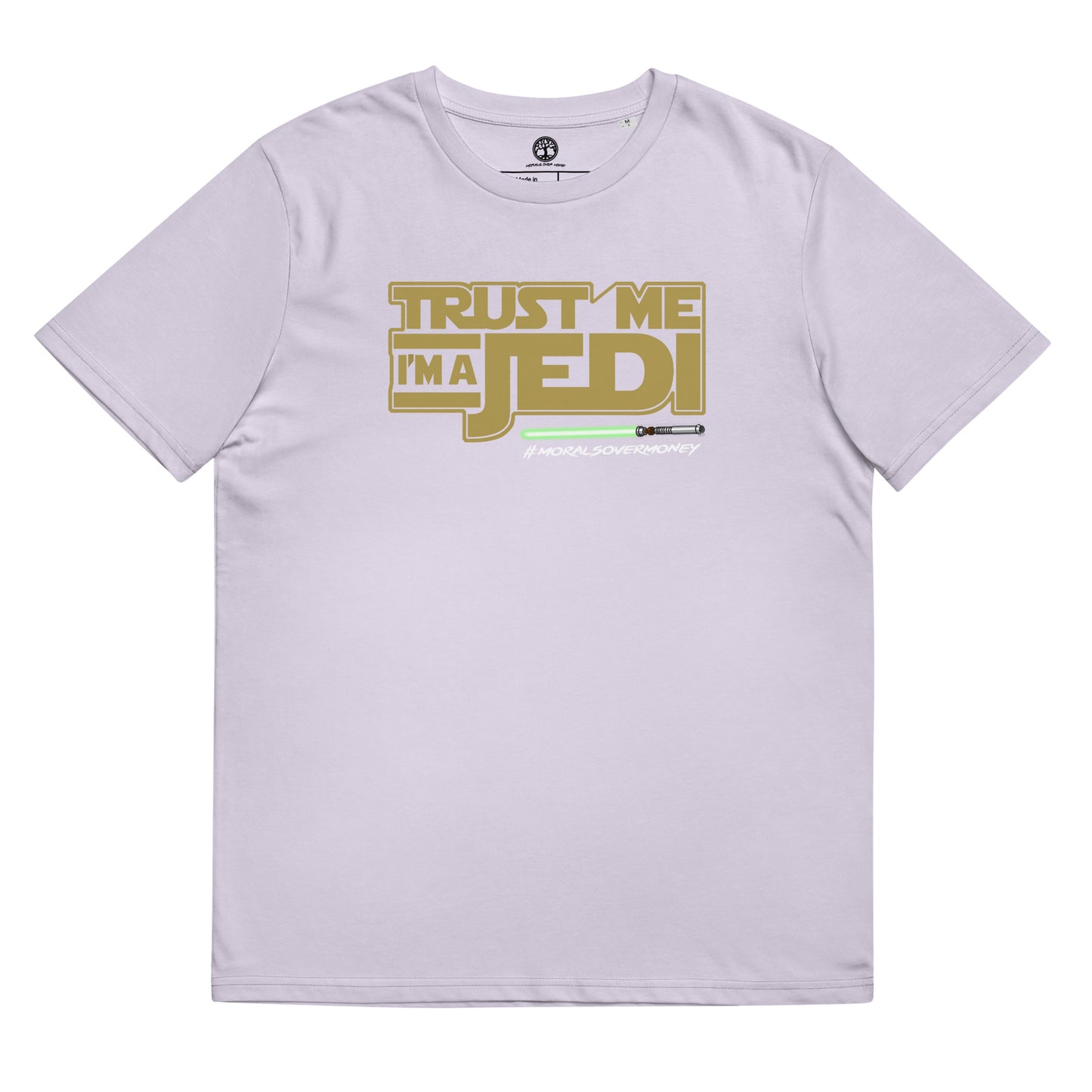 100% Organic Cotton 'Trust Me I'm A Jedi' Eco Tee - White Logo