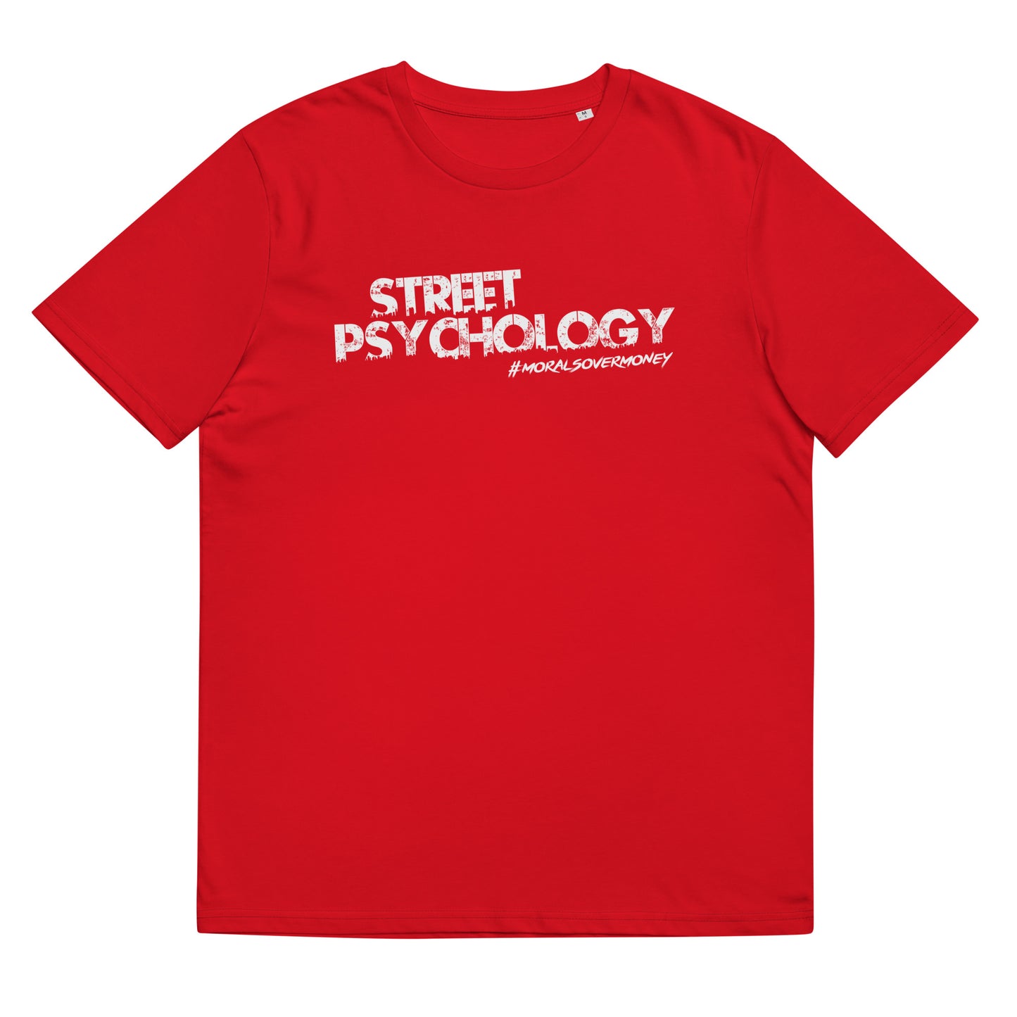 100% Organic Cotton 'Street Psychology' Eco Tee - White Logo