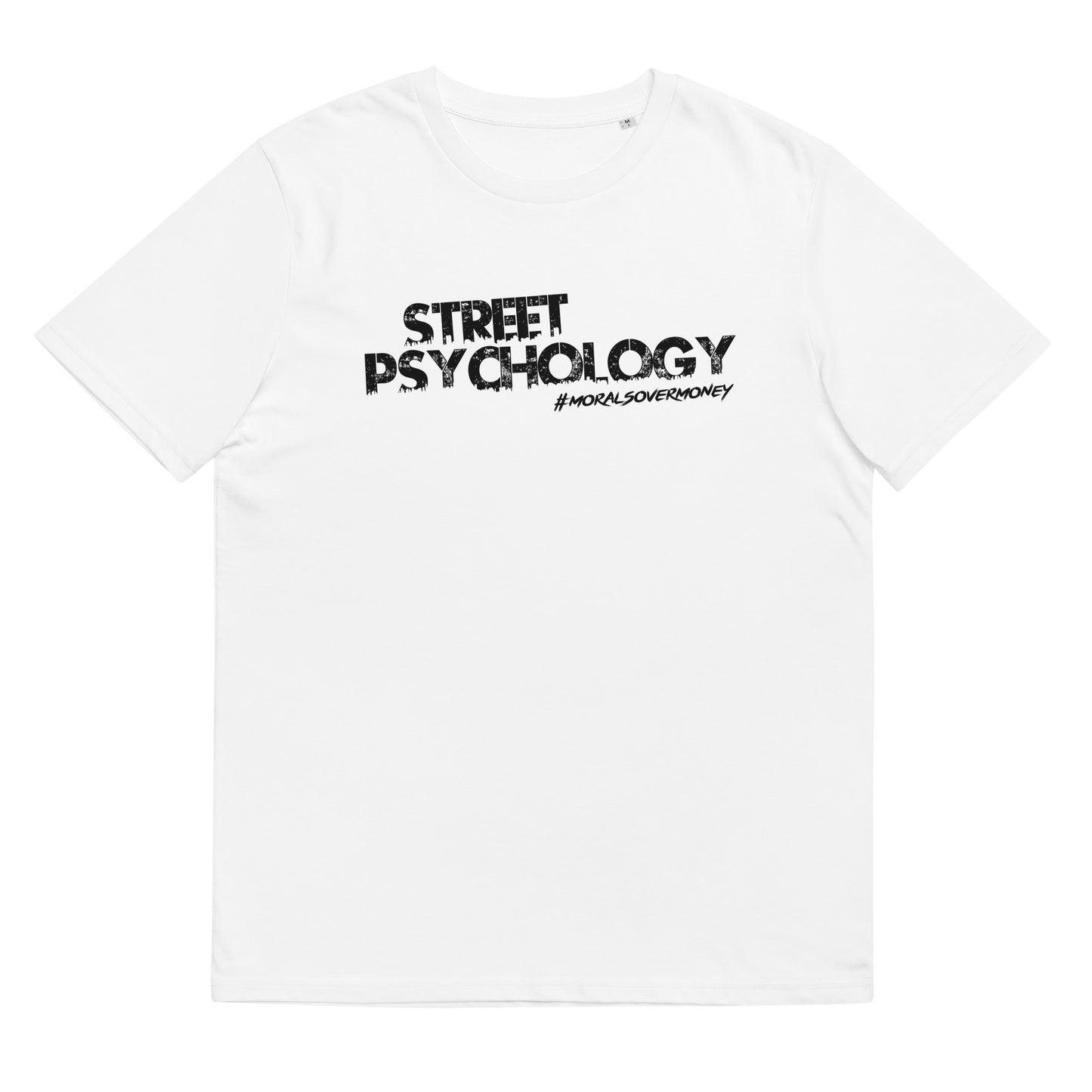 100% Organic Cotton 'Street Psychology' Eco Tee - Black Logo