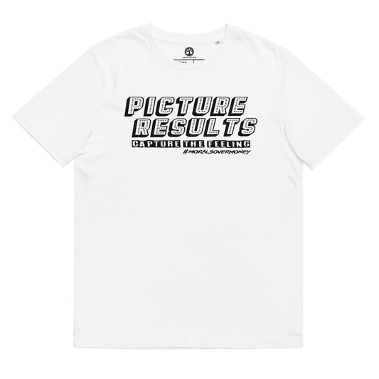 100% Organic Cotton 'Picture Results' Eco Tee - Black Logo