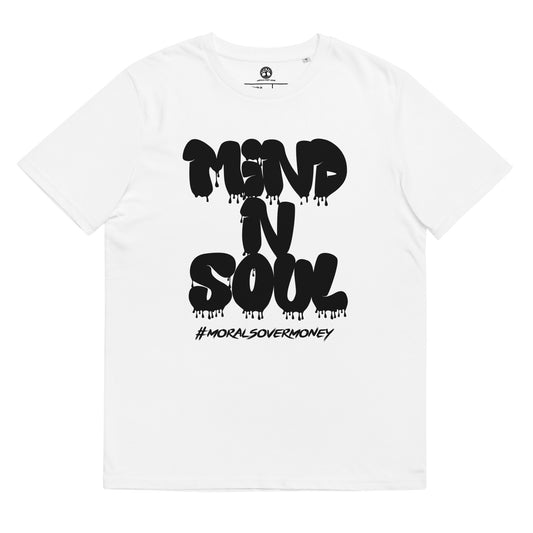 100% Organic Cotton 'Mind n Soul' Eco Tee - Black Logo