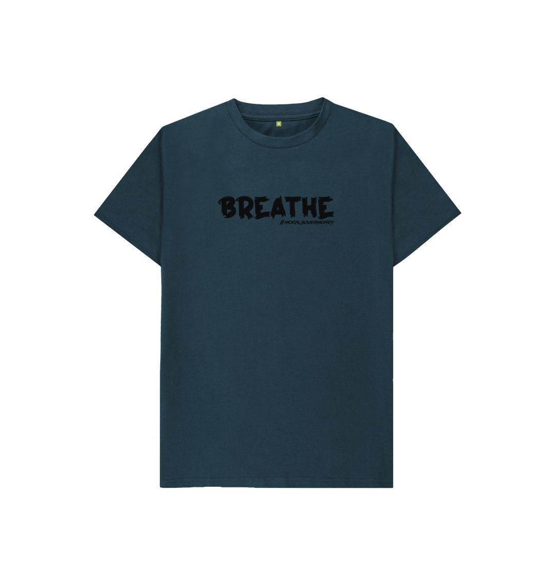 Denim Blue Kids Breathe - Organic T-Shirt.