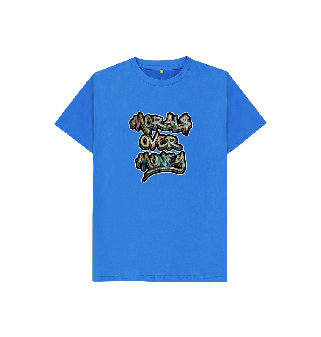 Bright Blue Kids - Original Morals Over Money Tee